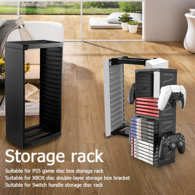 121824แผ่นเกมการ์ด Storage Tower Holder Controller cket Organizer สำหรับ PS5PS4 X Series Xx Onenintend Switch
