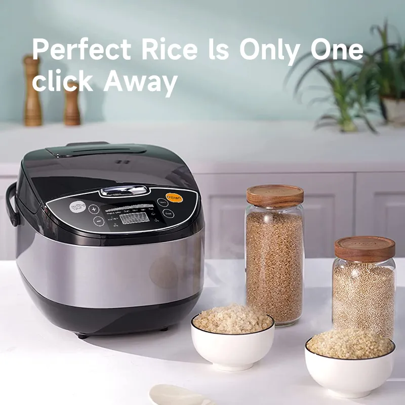 Rice Cooker (2L-6L) Home Intelligent Insulation Multi-function 304  Stainless Steel Inner Pot Spoon Steamer And Measuring Cup Dormitory Small  Appliances Can Acco…