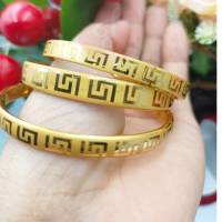 jewery33  K614 กำไลจีน ** ไซส์ 54 ** งานละเอียดลายปราณีตสวยสะดุดตา