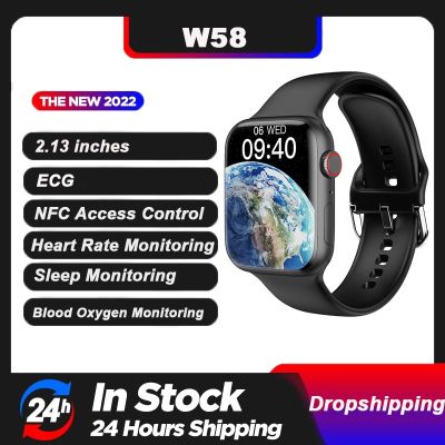 ZZOOI Original W58 Smart Watch Men Series 8 2.13 inches 428*518 Resolution Screen NFC Smartwatch Bluetooth Wireless Charging PK Ultra