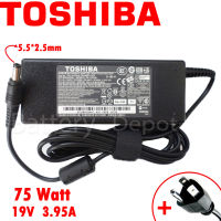 Toshiba Adapter ของแท้ 19V/3.95A Toshiba Portege M800, Satellite L645 75W 5.5 สายชาร์จ Toshiba, อะแดปเตอร์