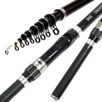 ETXPAZA New Spinning Telescopic FRP Fishing Rod Portable Ultra Light Feeder Carp Pole 1.5M 1.8M 2.1M 2.4M 2.7M 3.0M