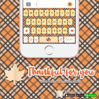 Thankful for you Keyboard Theme⎮(E-Voucher) for Pastel Keyboard App