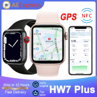 New HW7 Plus Smart Watch GPS Bluetooth IP68 Waterproof NFC Wristwatch Sleep Monitor 1.82 Inch Smartwatch PK IWO14 Pro