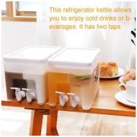 5L Water Jug With Tap Cold Kettle Kitchen Lemonade Jug Drinkware Container Heat Resistant Pitcher Kettle with Faucet