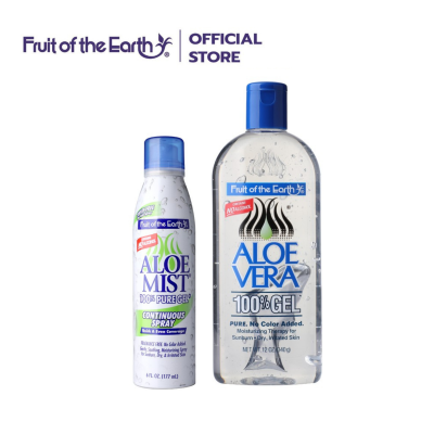 Fruit Of The Earth เซ็ตสเปรย์ 6 Oz + เจลอโล เวร่า เจลว่านหางจระเข้ 100% 12 Oz