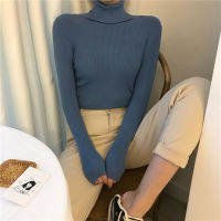 2022 NEW FASHION WOMEN 2022 Long sleeve turtleneck casual new solid color bottoming shirt