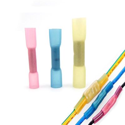 5/10/50 Heat Shrink tube Soldering Sleeve Terminals Insulated Waterproof Butt Connectors Electrical Wire cable Soldered Terminal Cable Management