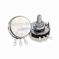 1pc WTH118 2W 1A DIY Kit Parts Potentiometer 1K 2.2K 4.7K 10K 22K 47K 100K 470K 1M Round Shaft Carbon Rotary Taper Potentiometer