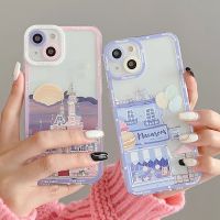 《Small M trend phone case》เคสโทรศัพท์ TPU ใสสำหรับ Huawei Nova 8i 9 8 7 SE 3 3i 5T 7i P30 Pro P40 P20 Lite เคสลายการ์ตูนรูปปราสาททะเล P50