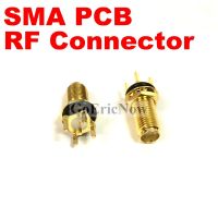 10 pcs RF coaxial coax adapter 15 tooth SMA Female 4 Foot PCB  Waterproof Connector Plug Electrical Connectors