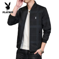 PLAYBOY Mesh Casual Jacket เสื้อแจ็คเก็ตธุรกิจผู้ชาย Slim Fit Jacket