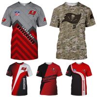 Breathable mesh breathable quick-drying fabric sports camouflage summer color contrast T-shirt Tampa Bay Buccaneers