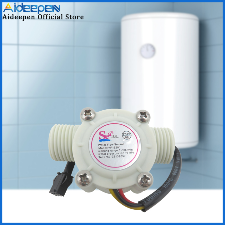 Original Diymore YFS201 Water Flow Sensor 4 Charge Hall Flowmeter Flow