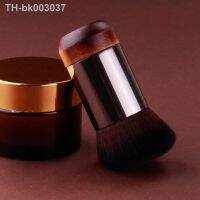 ✠☂☒ 1Pc Portable Angled Flat Foundation Brush Oblique Angled Makeup Brush for Liquid Foundation Cream Professional Make-up Brush