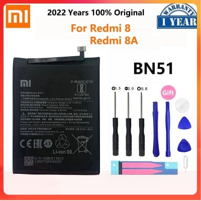 100% Original Xiao Mi BN51 5000MAh แบตเตอรี่โทรศัพท์สำหรับ Xiaomi Redmi 8 Redmi 8A Redmi8 Redmi8A เปลี่ยนแบตเตอรี่ Bateria