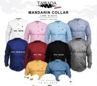 เสื้อเชิ้ตคอจีนแขนยาวทรง Slimfit แบรนด์ TAWADA