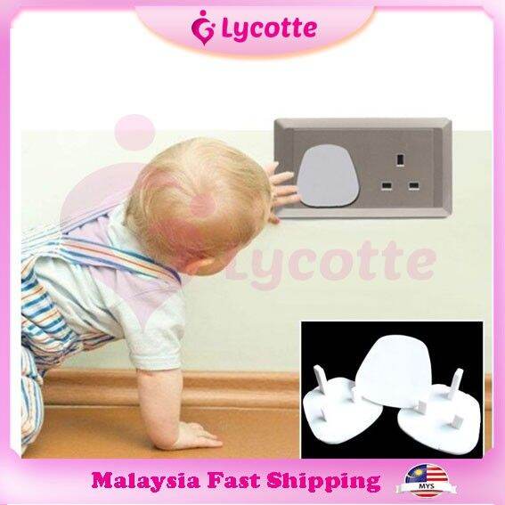 [MALAYSIA] 10pcs Baby Safety Children Outlet Socket Cover baby outlet