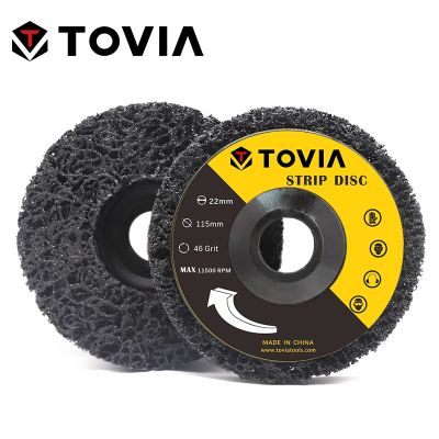 T TOVIA Abrasive Grinding Disc 115mm Poly Strip Disc Grinder Wheel Remove Rust Paint Car 125mm Grinding Disc For Angle Grinder