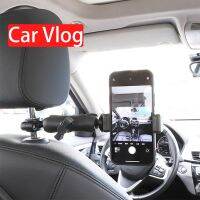 กล้องโซนี่สำหรับสมาร์ทโฟนรถ Vlog Mount Telefono Poggiatesta Veicolo Cab Driver FPV Supporto Video Rig