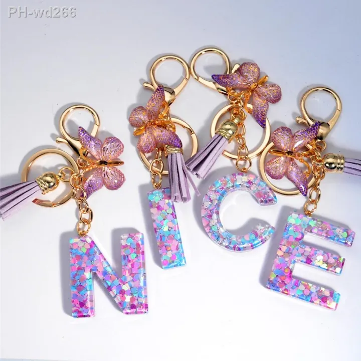 shiny-heart-sequin-resin-keychain-purple-butterfly-tassel-pendant-a-to-z-letter-keyring-for-women-handbag-accessories-gift