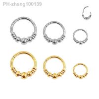 1pc 316L Surgical Steel Septum Clicker Ear Cartilage Helix Tragus Faux Daith Earring Hoop Body Piercing Jewelry Nose Ring