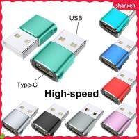 SHANXEN USB 2.0 Type C USB อะแดปเตอร์ตัวผู้อลูมิเนียมสีดำเป็น USB อะแดปเตอร์แบบพกพาสีโลหะ USB-C ตัวแปลง OTG ตัวผู้สำหรับพอร์ต Type-C