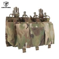 TACTIFANS Tactical QUAD 5.56 Magazine Pouch Placard QASM Buckle Front Panel For CPC FCSK ARC JPC Plate Carrier Hunting Vest