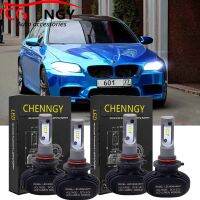 สำหรับ5 Series BMW F10 520i 528i,ปี2013-2017-หลอดไฟ LED High Beam 12-24V 6000K สีขาว (2คู่)