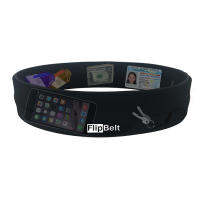 FlipBelt Classic / Black - กระเป๋าวิ่ง ไม่เด้ง เก็บของได้รอบเอว ใส่ขวดน้ำได้