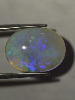 พลอย โอปอล ออสเตรเลีย ธรรมชาติ แท้ ( Natural Solid Black Opal Australia ) หนัก 5.58 กะรัต