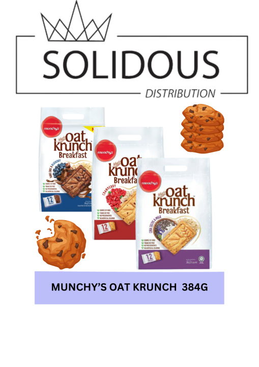 MUNCHY'S OAT KRUNCH BREAKFAST 384G(3 FLAVORS) Lazada