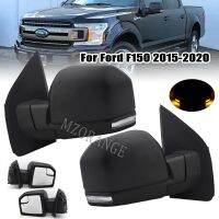 ชุดประกอบกระจกด้านข้างสำหรับรถยนต์ฟอร์ด F-150 F150 2015-2020ด้านหน้าติดกระจกหลังมีปีกประตูกระจกเลนส์กระจก6ขารุ่น Us