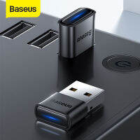 Baseus ไร้สายบลูทูธ5.0อะแดปเตอร์ USB สำหรับแป้นพิมพ์เมาส์ลอจิเทคตัวรับสัญญาณระบบเสียงแบบไร้สายทรานสมิตเตอร์ USB ลำโพงบลูทูธสำหรับตัวควบคุม PS4ที่ถือเกม Windows 10