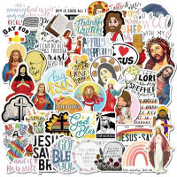 TANG 50Pcs Jesus Christians Cartoon Graffiti Stickers Laptop Skateboard Luggage Decal