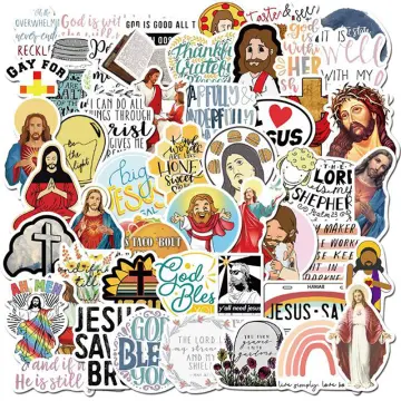Stickers Laptop Christian, Boho Jesus Stickers, Christmas Stickers