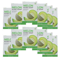 สบู่เมล่อน MELON ACNA SOAP 70 กรัม (12 ก้อน )