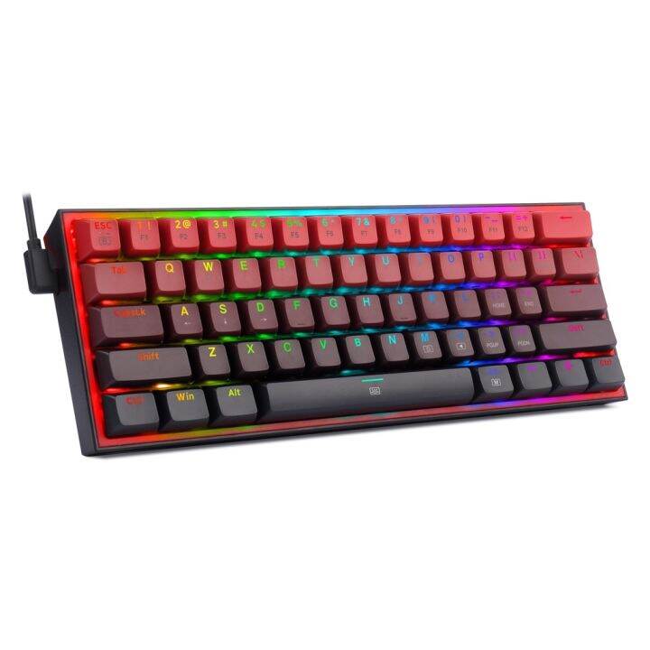 Redragon FIZZ K617GBR-RGB K617GGW-RGB 60 Wired RGB Gaming Mechanical ...