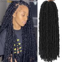 Butterfly Locks Crochet Hair mèches 12 14 18 24 Inches Distressed Faux Locs Dreadlocks Crochet Soft Loks Butterfly Crochet Braid