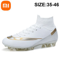 Xiaomi Mijia Football Shoes Mens High Ankle Sneakers Lightweight Training Football Boots AGTF Teens Women Soccer Shoes