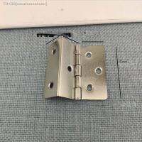 △℗ 4Pcs 41mm Side Length Furniture Tri-Fold Hinge Toolbox Folding Iron Sheet White 6-Hole Hinge Hardware Flat Hinge 180