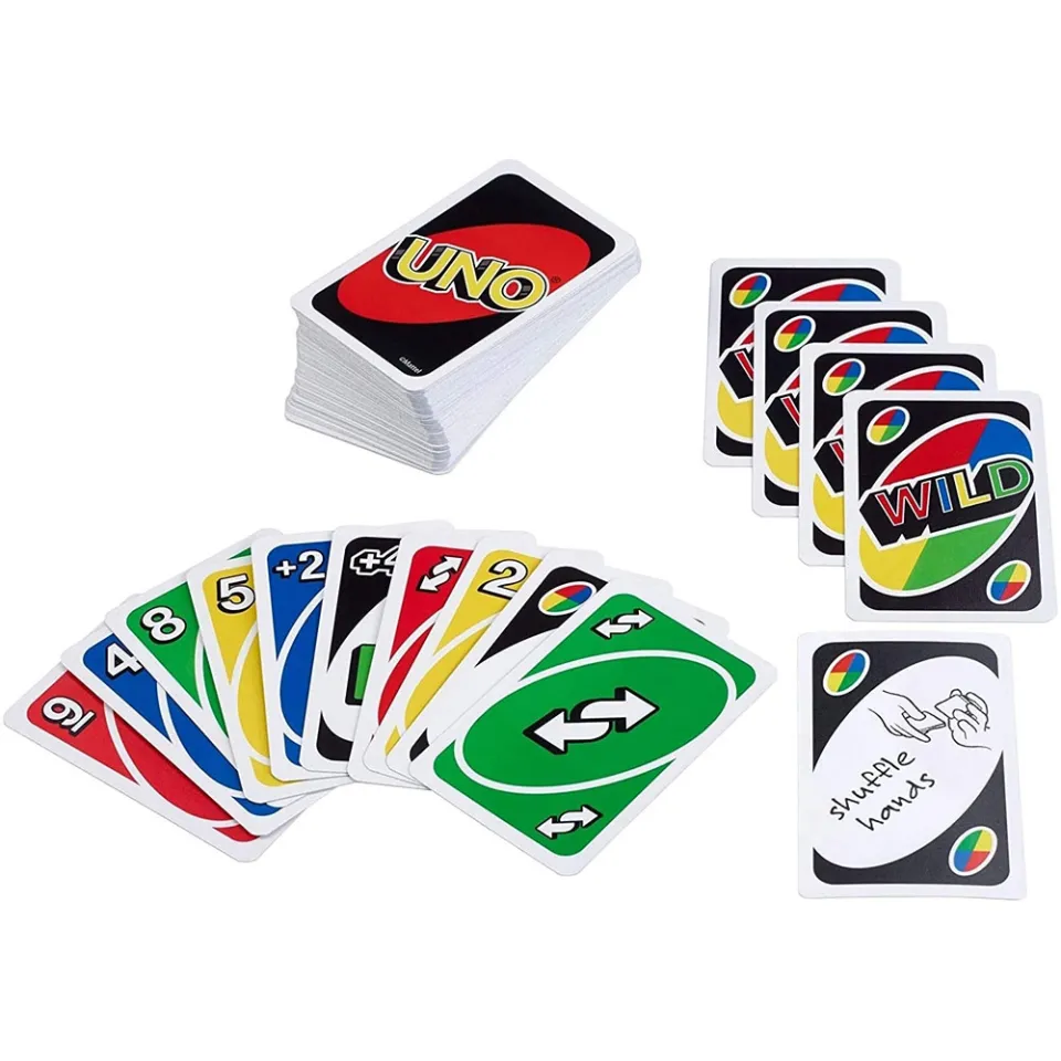 Mattel uno dos flip! Família multiplayer jogo de cartas entretenimento alta  diversão poker party jogos jogando