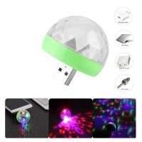 CHOW ไฟดิสโก้ LED USB Mini Disco Magic Ball Light ไฟเทค กระพริบตามจังหวะเพลง