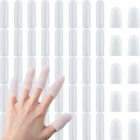 5pcs/set Silicone Finger Protector Thumbs Cover Fingertip Protector Knife Cutting Finger Anti-scald Protection Finger Cots