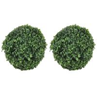 2Pcs 30cm Artificial Grass Topiary Balls Out/Indoor Hanging Ball for Wedding Party Diy Hotel Home Yard Garden Decoration