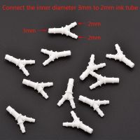 +【】 20Pcs Eco Solvent Y Shape Ink Tube Connector For Large Format Y Ink Tube White Connector Printer Machine