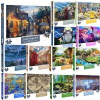 Jigsaw Puzzle 1000 Pieces Puzzle Game Paper Assembling Cartoon Landscape Puzzles For Adults Puzzle Toys Kids Children Home Toys