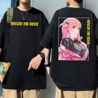 Anime Bocchi The Rock T Shirt Hitori Gotoh Graphic T-Shirts Unisex Hip Hop Streetwear Men Manga Cotton Oversized Tshirt