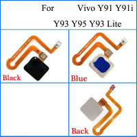 สำหรับ Vivo Y91 Y95 Y93 Y91i Y93 Lite เครื่องสแกนลายนิ้วมือเซ็นเซอร์สัมผัสปุ่มโฮม ID การประกอบสายเคเบิ้ลแบบเฟล็กย้อนกลับ