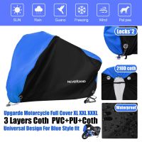 Motorcycle Cover Waterproof Outdoor Indoor Scooter Dirt Motor Bike Case Sun Rain Protector Rain UV Upgrade 210D Coth 3 Layers